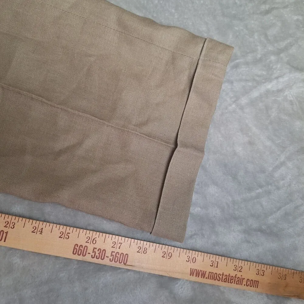 Vintage Jos A Bank Pants Mens 36x30 Linen Cuff Pleated Traveller's Collection